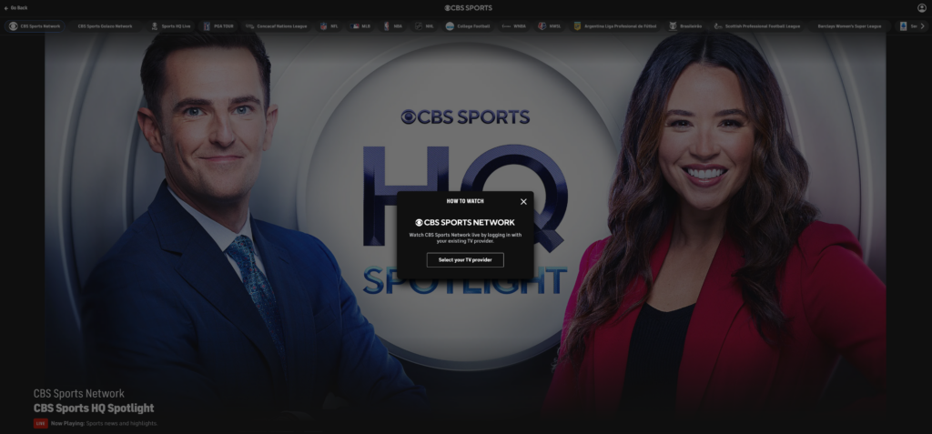 CBS Sports on DIRECTV: Channel Guide and Programming Information